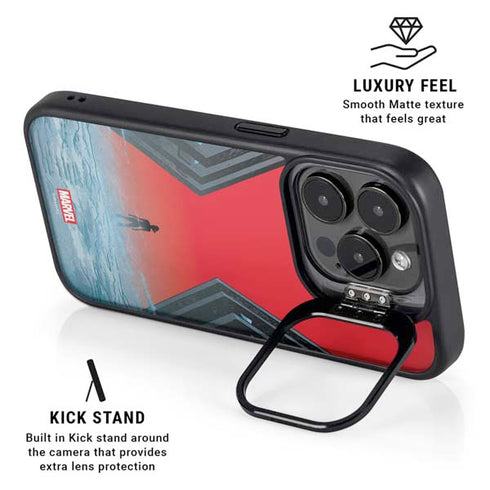 Marvel Black Widow No More Secrets iPhone 16 Pro Kickstand Case
